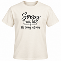 Sorry I was late
